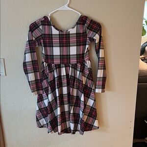 Hanna Andersson Black and Pink Plaid Dress